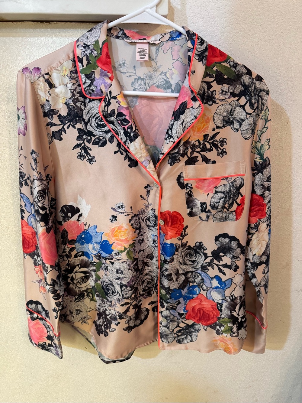 Victoria's Secret Pink Floral Button-Down Blouse